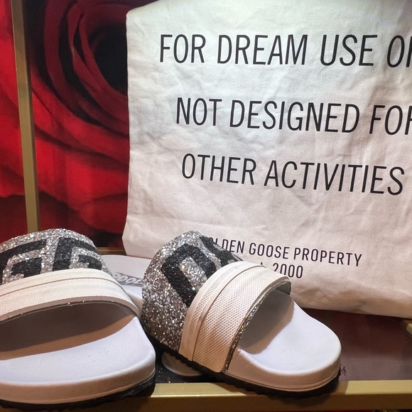 ✨Golden Goose Poolstar 39 Glitter Sparkle on white✨ - Picture 4 of 6